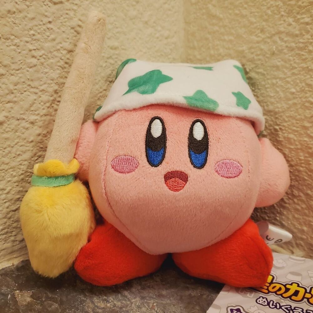 Plush - Kirby Cleaning 5 Inch (NEW) - Nintendo
